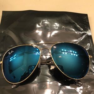 Ray Ban Aviators Mirror Blue